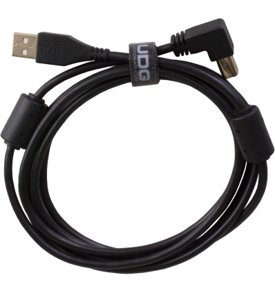 UDG U95004BL - ULTIMATE AUDIO CABLE USB 2.0 A-B BLACK ANGLED 1M