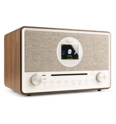 AUDIZIO 102.252 LUCCA RADIO INTERNET CON DAB+ Y REPRODUCTOR CD MADERA