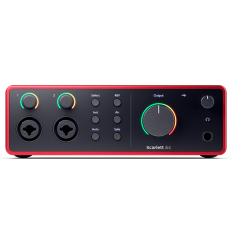 Focusrite Scarlett 4i4 4th Gen | Interfaz audio 4 entradas 4 salidas