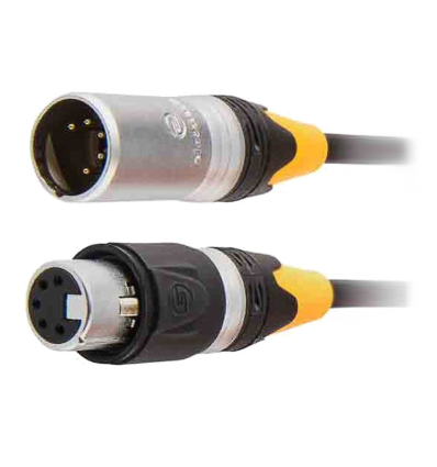 PD-CONNEX CX109-1 DMX IP65 XLR 5-PIN MACHO-XLR HEMBRA 1,5M