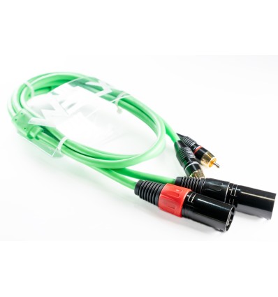 WELX CR - CABLE DOBLE RCA A DOBLE XLR MACHO 1.5 METROS