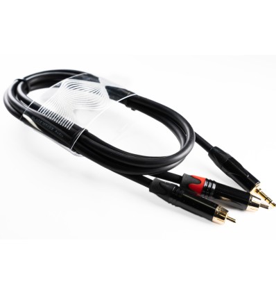 WELX BLACKWAVES RX - CABLE MINI JACK A DOBLE RCA 1.5 METROS