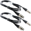 WELX BLACKWAVES CC BALANCED - CABLE DOBLE XLR MACHO A DOBLE XLR HEMBRA 3 METROS