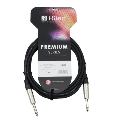 AUDIOPHONY CABLE 1 JACK 6.3 MONO A 1 JACK 6.3 MONO 3M PREMIUM