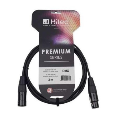 AUDIOPHONY CABLE DMX 1 XLR MACHO A 1 XLR HEMBRA 2M PREMIUM