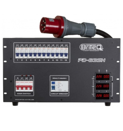 ≫ Comprar BRITEQ PD-63SH DISTRIBUIDOR CORRIENTE 63A | Profesional DJ