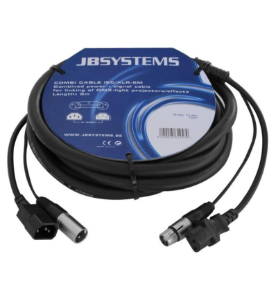 Comprar JB SYSTEMS CABLE COMBI IEC H/M - XLR M/H 5M | Profefesional DJ