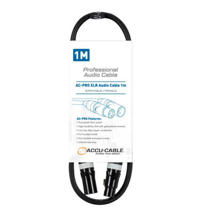 ≫ Comprar ACCU-CABLE AC-PRO XLR AUDIO CABLE 1M - 8 € | Profesional DJ