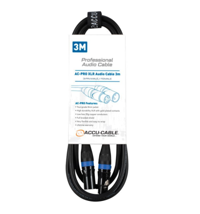 Comprar ACCU-CABLE AC-PRO XLR AUDIO CABLE 3M - 11,20 €