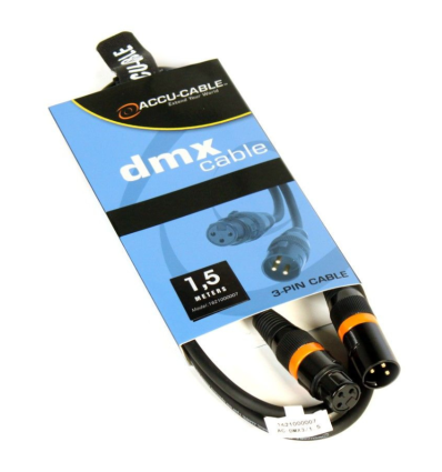 Comprar ACCU-CABLE AC-DMX3/1.5 3 P. XLRM/3 P. XLRF 1.5M DMX - 5.78 €