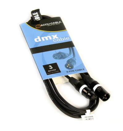 Comprar ACCU-CABLE AC-DMX3/3 3 P. XLRM/3 P. XLRF 3M DMX - 6,63 €