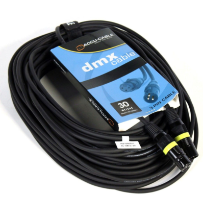 Comprar ACCU-CABLE AC-DMX3/30 3 P. XLRM/3 P. XLRF 30M DMX -  33,20 €