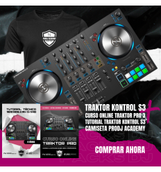 TRAKTOR KONTROL S3 + TUTORIAL + CURSO TRAKTOR PRO 3 + CAMISETA