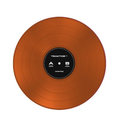 TRAKTOR CONTROL VINYL NARANJA TRANSPARENTE