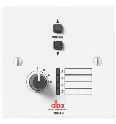 DBX ZC-8 EU | Control remoto de fuente y volumen para ZonePro y DriveR