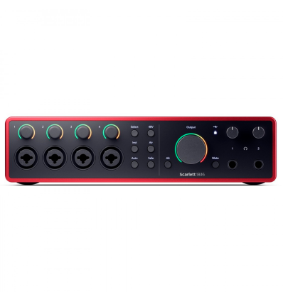 Focusrite Scarlett 18i16 4th Gen - Interfaz de audio USB de 18 entrada