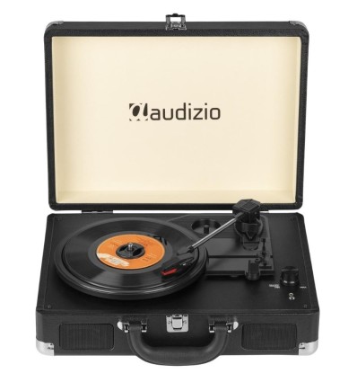 Audizio RP114BK Giradiscos Maletín Negro – Bluetooth y Altavoces