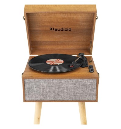 Audizio Fremont Tocadiscos Vintage con Soporte y Bluetooth