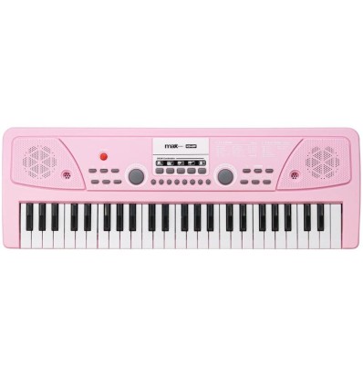 MAX KD49P teclado electrónico 49 teclas rosa, portátil y con batería