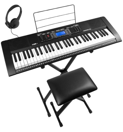 MAX Rhapsody61M Set teclado 61 teclas sensibles al tacto con soporte