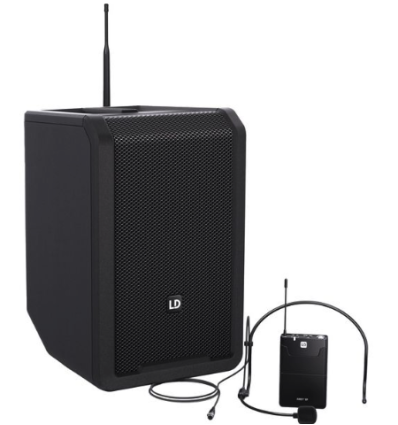 LD Systems ANNY 8 BPH B5 – Altavoz Bluetooth portátil con micrófono y