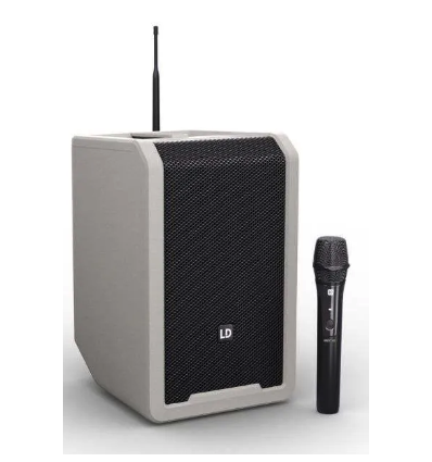 LD Systems ANNY 8 HHD B5 G | Altavoz portátil con Bluetooth y micrófon