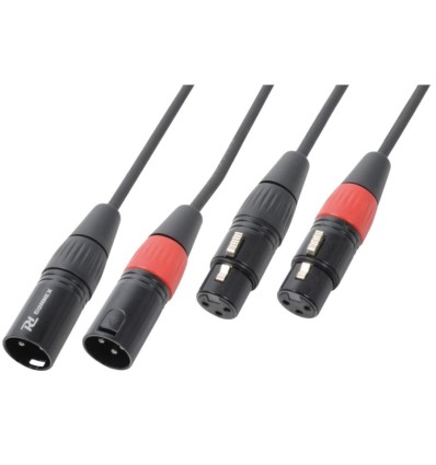 PD Connex CX60-12 Doble Cable XLR Macho-Hembra 12M