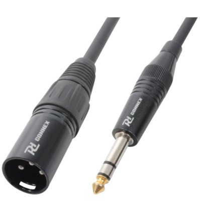 PD Connex CX44-12 Cable XLR Macho a Jack 6.3mm Estéreo 12M