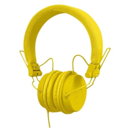 Reloop RHP-6 Auriculares DJ Amarillo, plegables y compactos.