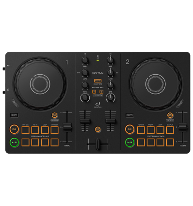 Controlador DJ Alphatheta DDJ-FLX2 | 2 canales con Merge FX