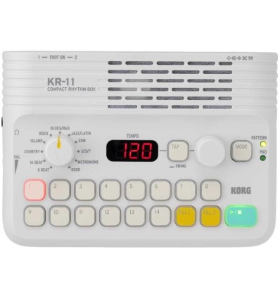 Korg KR-11: Compacta caja de ritmos con pads sensibles