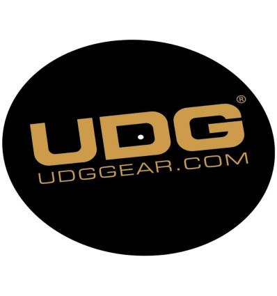 UDG U9935 Slipmat Set Negro y Dorado para Giradiscos, 12"