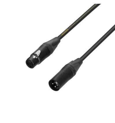 Adam Hall 5 STAR MMF 0100 - Cable de micrófono profesional 1 m