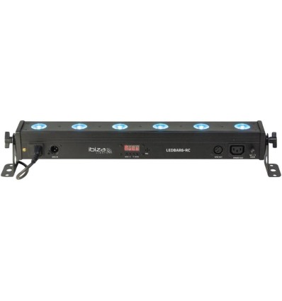 Barra LED Ibiza Light LEDBAR6-RC - 6 LEDs RGBW y control remoto