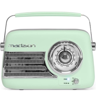 Madison FREESOUND-VR40GR-MAT – Radio vintage 30W Bluetooth