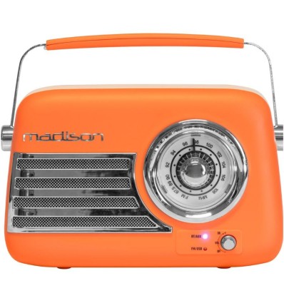 Madison FREESOUND-VR40OR-MAT – Radio vintage 30W Bluetooth