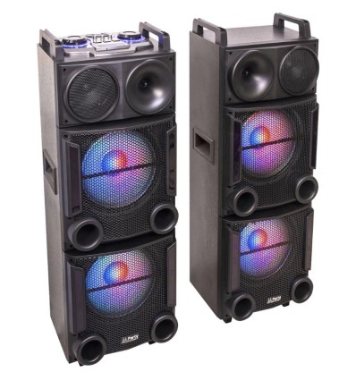 Sistema de sonido PARTY-BOX412 - 1200W, Bluetooth y luces LED