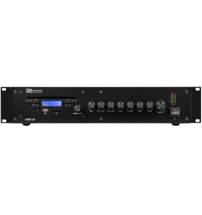 Power Dynamics PRC120 | Amplificador mezclador 100V con CD 120W