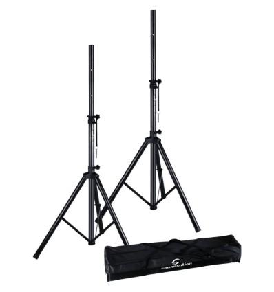 Soundsation SPST-SET80-BK - Soportes para altavoces + bolsa