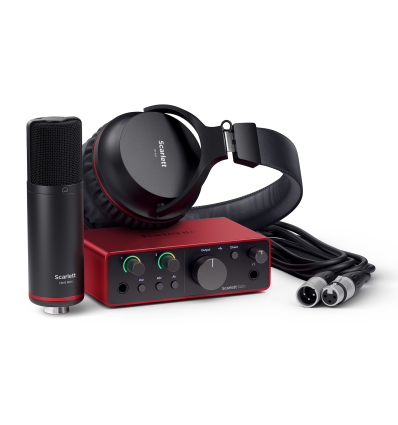 Focusrite Scarlett Solo Studio 4th Gen - Kit de grabación completo USB