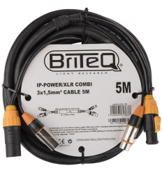 BRITEQ IP-POWER/XLR COMBI CABLE 5M | Mejor precio 