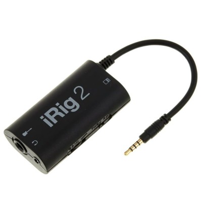 IK Multimedia iRig 2: Interfaz de Guitarra Móvil con Control Ganancia