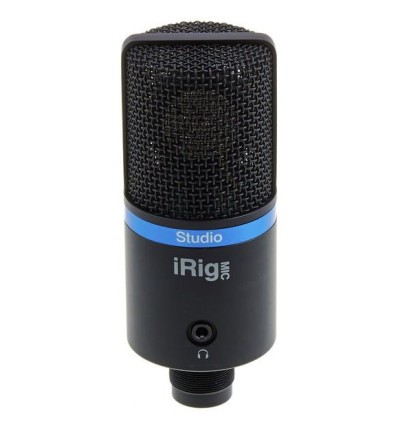 IK Multimedia iRig Mic Studio Black: Micrófono de Condensador Portátil