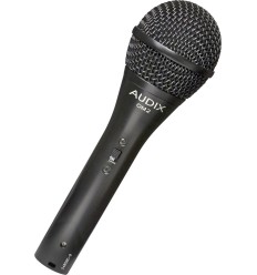 AUDIX OM2 micrófono dinámico vocal hipercardioide con on of metálico