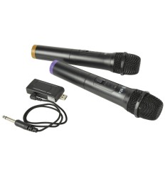 QTX 171.800UK UMIC SISTEMA INALÁMBRICO UHF CON 2 MICROS DE MANO ALIMENTADO POR USB FRECUENCIA: 863.2 + 864.8MHZ